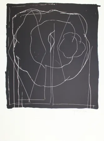 Lithographie Hernandez Pijuan - A.L. Barcelona-IV