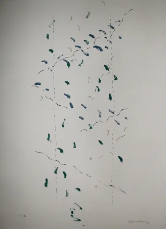 Lithographie Hernandez Pijuan - A.L. Osaka (avant-la-lettre Osaka)