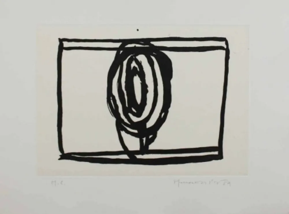 Aquatinta Hernandez Pijuan - Arbres 2