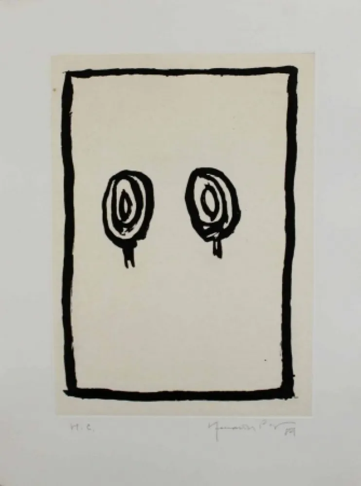 Aquatinta Hernandez Pijuan - Arbres 3