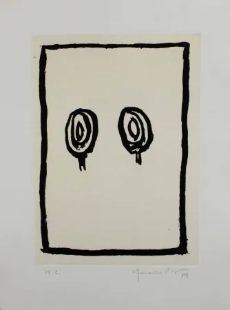 Aquatinta Hernandez Pijuan - Arbres 3