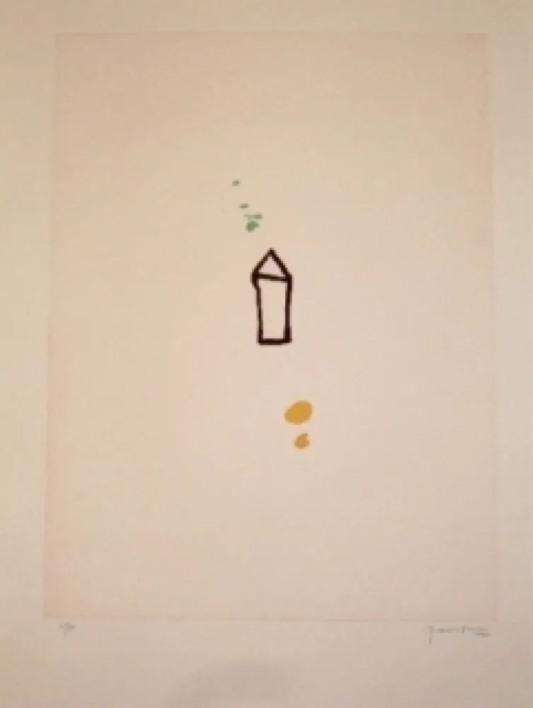 Radierung Und Aquatinta Hernandez Pijuan - Casa amb jardi 1