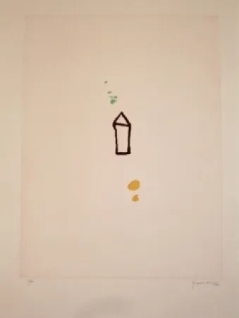 Radierung Und Aquatinta Hernandez Pijuan - Casa amb jardi 1