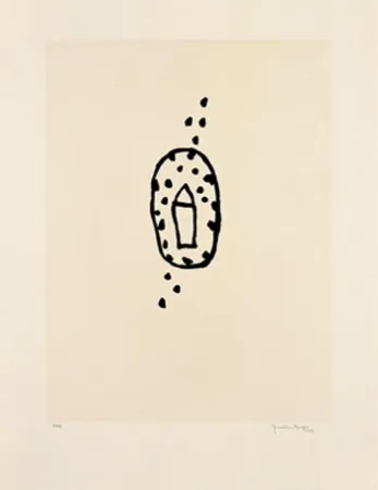 Aquatinta Hernandez Pijuan - Casa amb jardí 2