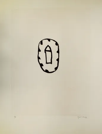 Aquatinta Hernandez Pijuan - Casa amb jardí 3