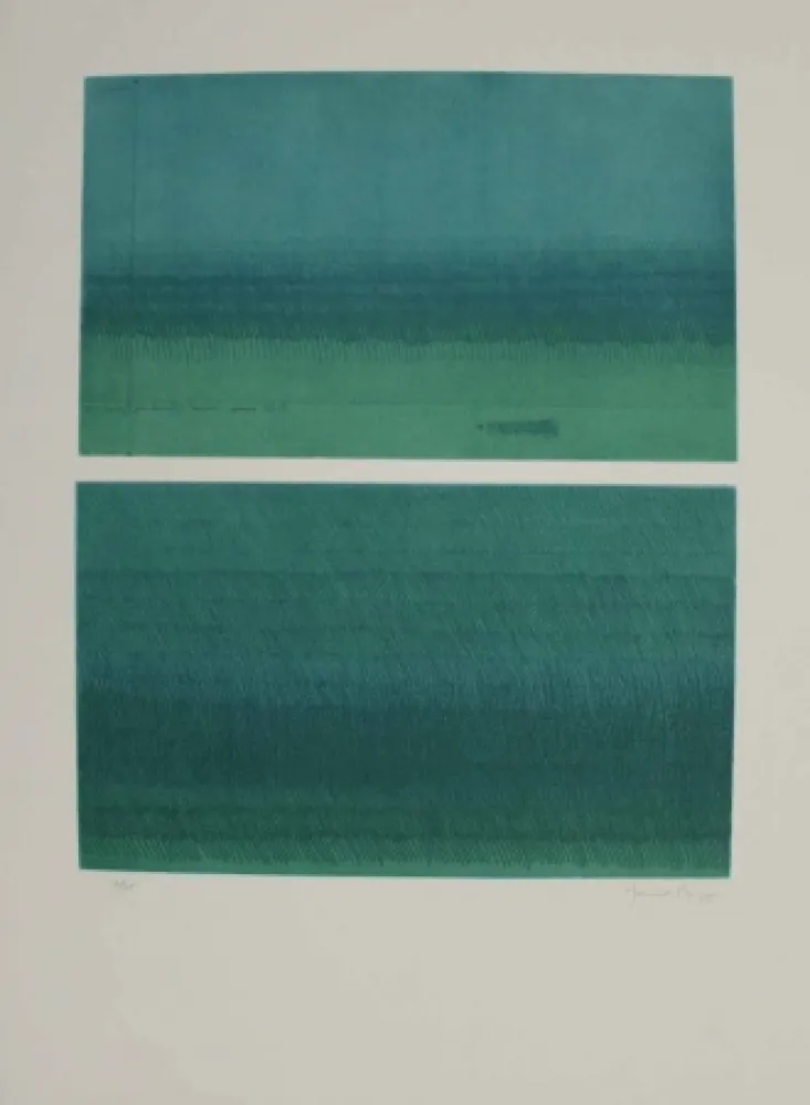 Radierung Und Aquatinta Hernandez Pijuan - Doble paisatge