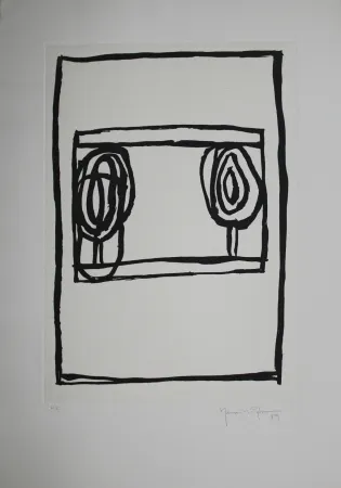 Aquatinta Hernandez Pijuan - Dos arbres