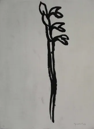 Aquatinta Hernandez Pijuan - Flor 1