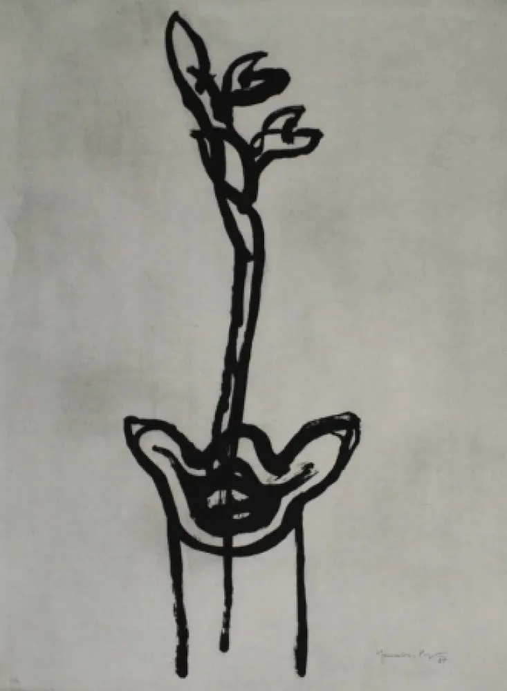Aquatinta Hernandez Pijuan - Flor 2