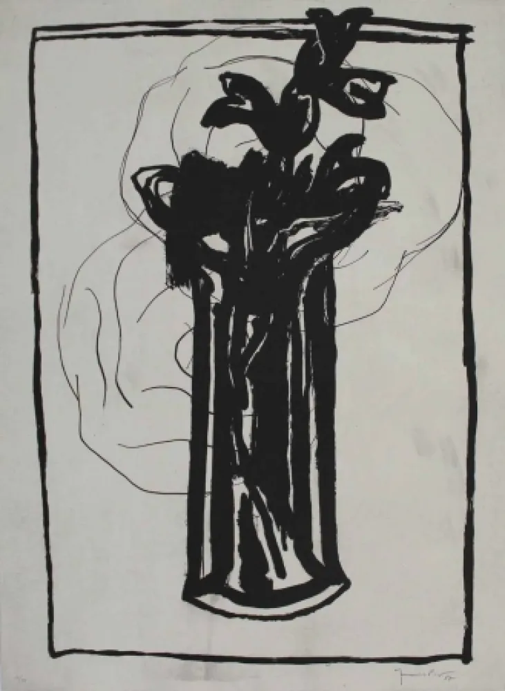 Aquatinta Hernandez Pijuan - Flor 4