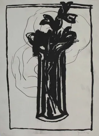 Aquatinta Hernandez Pijuan - Flor 4