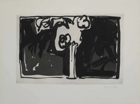 Aquatinta Hernandez Pijuan - Flors I