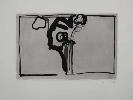 Aquatinta Hernandez Pijuan - Flors II