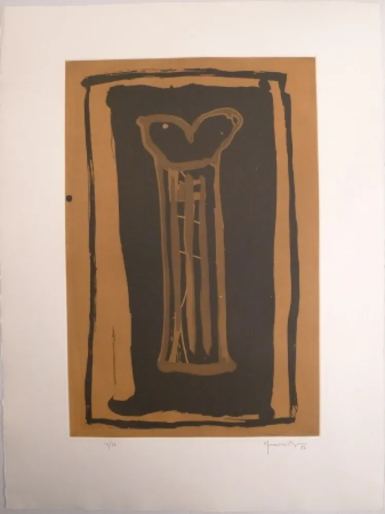 Aquatinta Hernandez Pijuan - Guerro Ocre