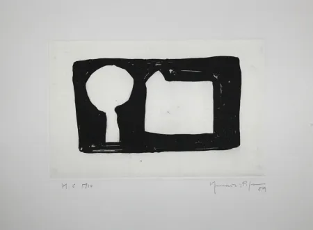 Aquatinta Hernandez Pijuan - La morera i la casa