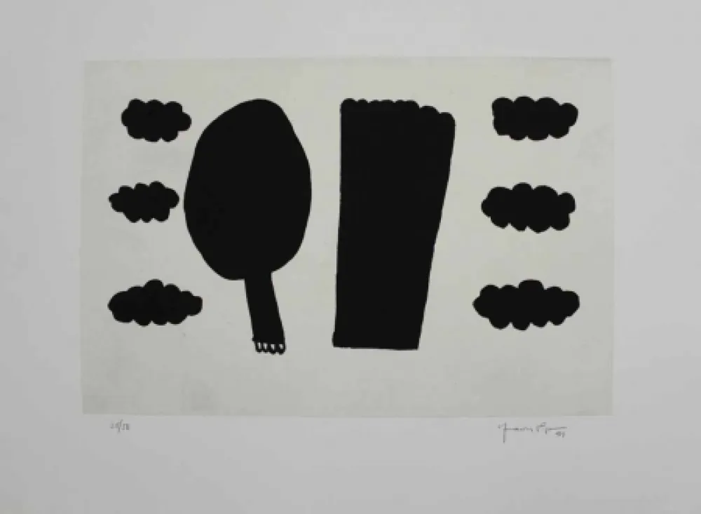 Aquatinta Hernandez Pijuan - Memòria de la Segarra II