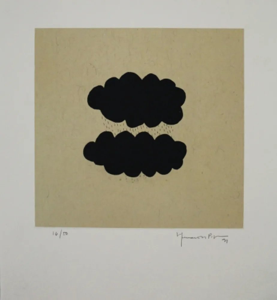 Aquatinta Hernandez Pijuan - Núvols III