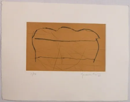 Aquatinta Hernandez Pijuan - Ocre