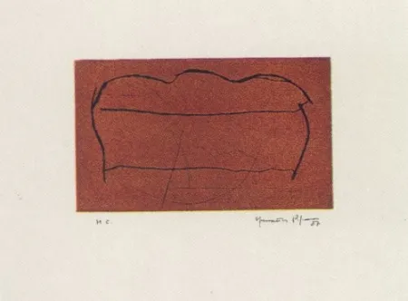 Aquatinta Hernandez Pijuan - Ocre