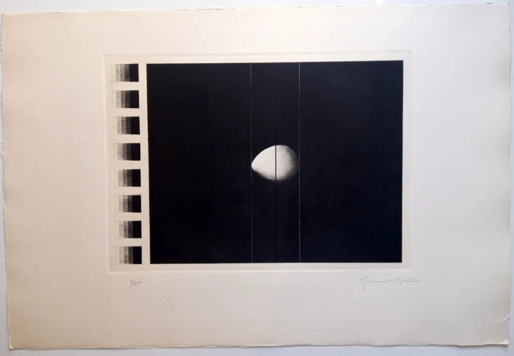 Radierung Und Aquatinta Hernandez Pijuan - OU AMB GAMA NEGRA