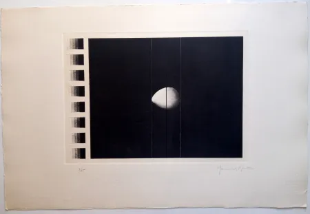 Radierung Und Aquatinta Hernandez Pijuan - OU AMB GAMA NEGRA