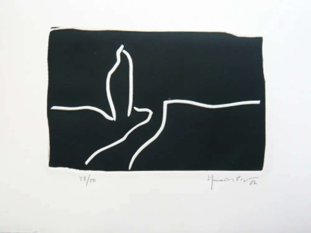 Linolschnitt Hernandez Pijuan - Paisatge 1