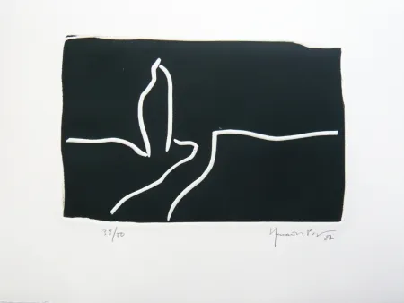 Linolschnitt Hernandez Pijuan - Paisatge 1