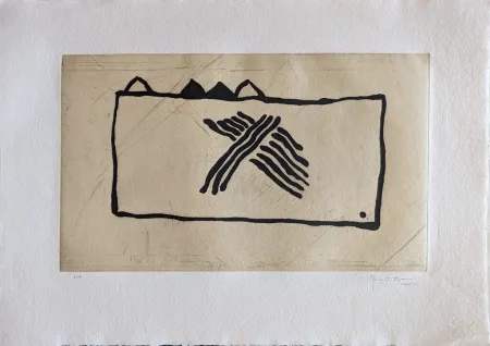 Aquatinta Hernandez Pijuan - Paisatge