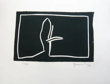 Linolschnitt Hernandez Pijuan - Paisatge 2