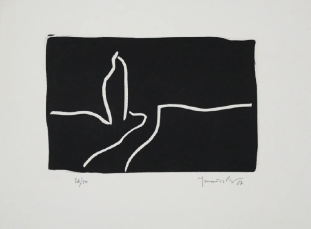 Linolschnitt Hernandez Pijuan - Paisatge I / Landscape I