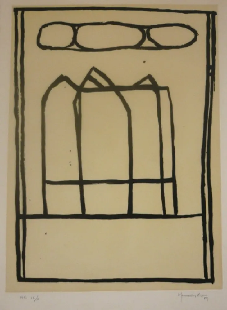 Radierung Hernandez Pijuan - The Chase Manhattan Bank