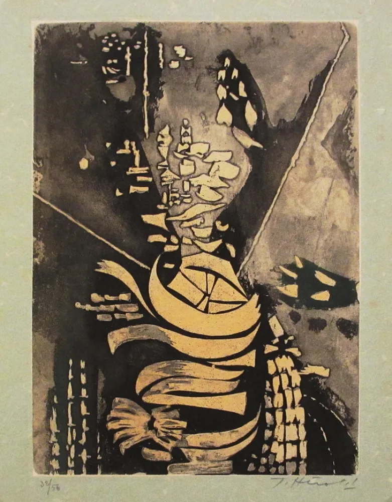 Radierung Und Aquatinta Herold - Paroles peintes