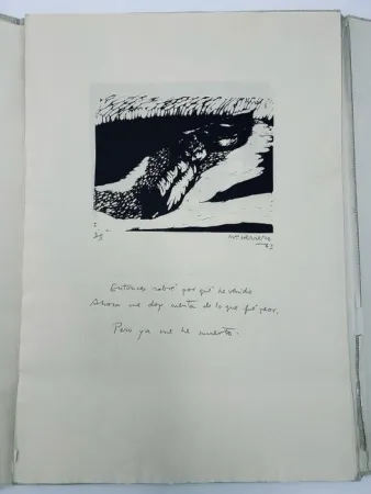 Illustriertes Buch Herrero - Fábula del hombre que quería morir y no moría y se empezó a aburrir