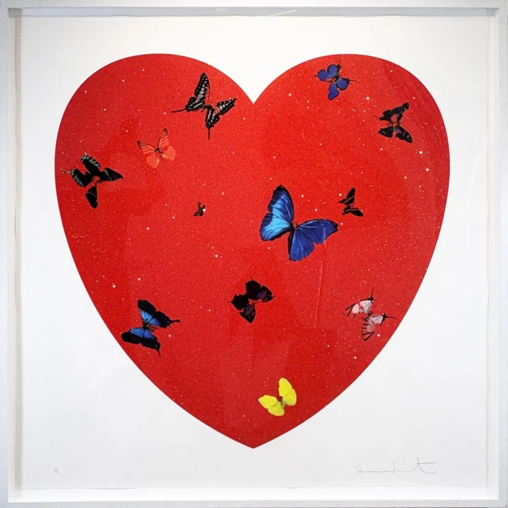 Siebdruck Hirst - All You Need is Love Love Love