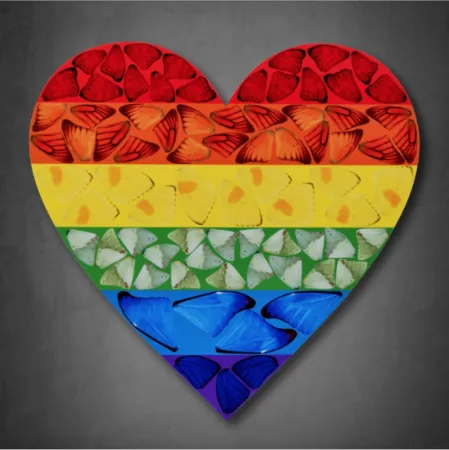 Multiple Hirst - Butterfly Heart