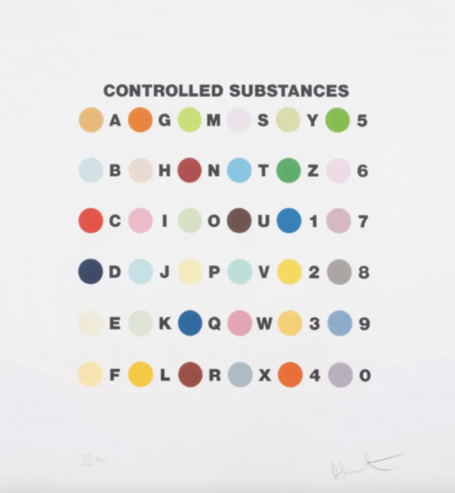 Siebdruck Hirst - Controlled Substances Key Spot