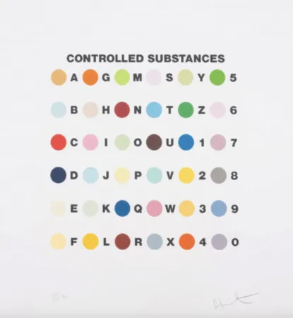Siebdruck Hirst - Controlled Substances Key Spot