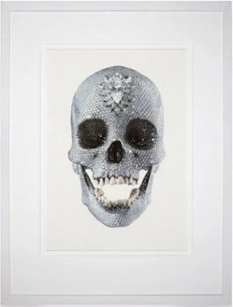 Siebdruck Hirst - For the Love of God (White), 2011