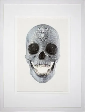 Siebdruck Hirst - For the Love of God (White), 2011
