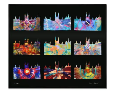 Siebdruck Hirst - Toddington Spins for Contemporary Art Society, 2008