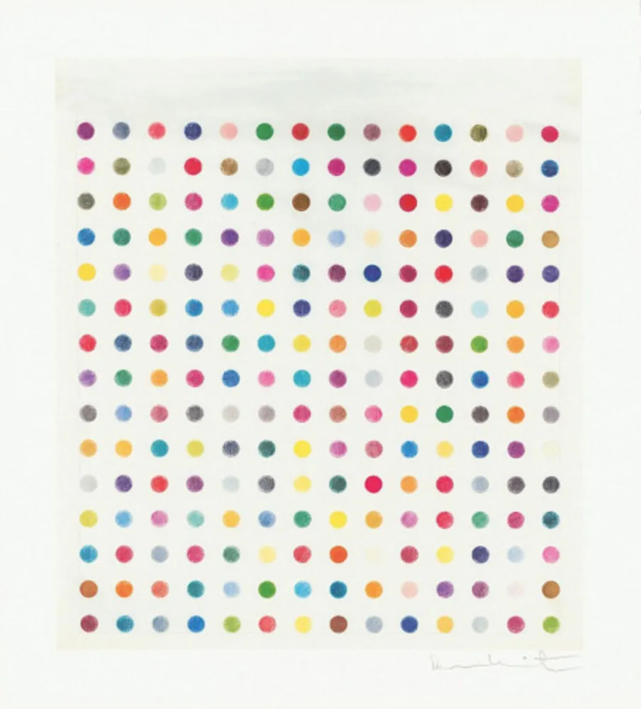 Multiple Hirst - Untitled B Spot Drawing