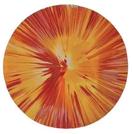 Multiple Hirst - Untitled (spin - orange)