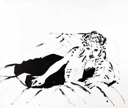 Lithographie Hockney - Big Celia Print #1