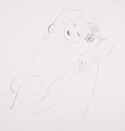 Lithographie Hockney - Celia Reclining