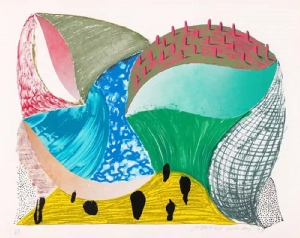 Siebdruck Hockney - Gorge D'incre