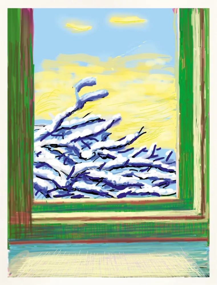 Keine Technische Hockney - IPad drawing `No 610`, 23rd December 2010