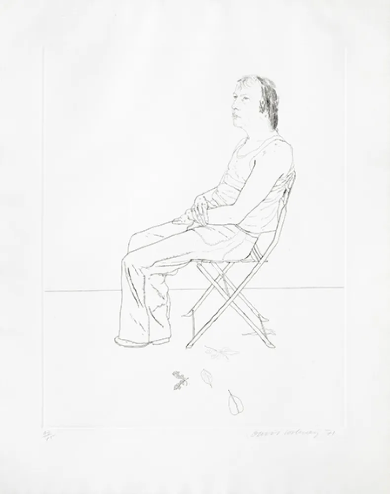 Stich Hockney - Mo with Five Leaves