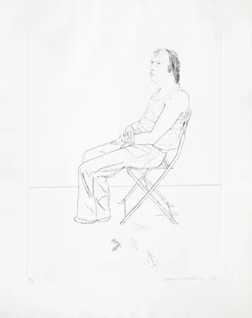 Stich Hockney - Mo with Five Leaves