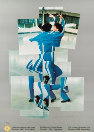 Lithographie Hockney - Skater