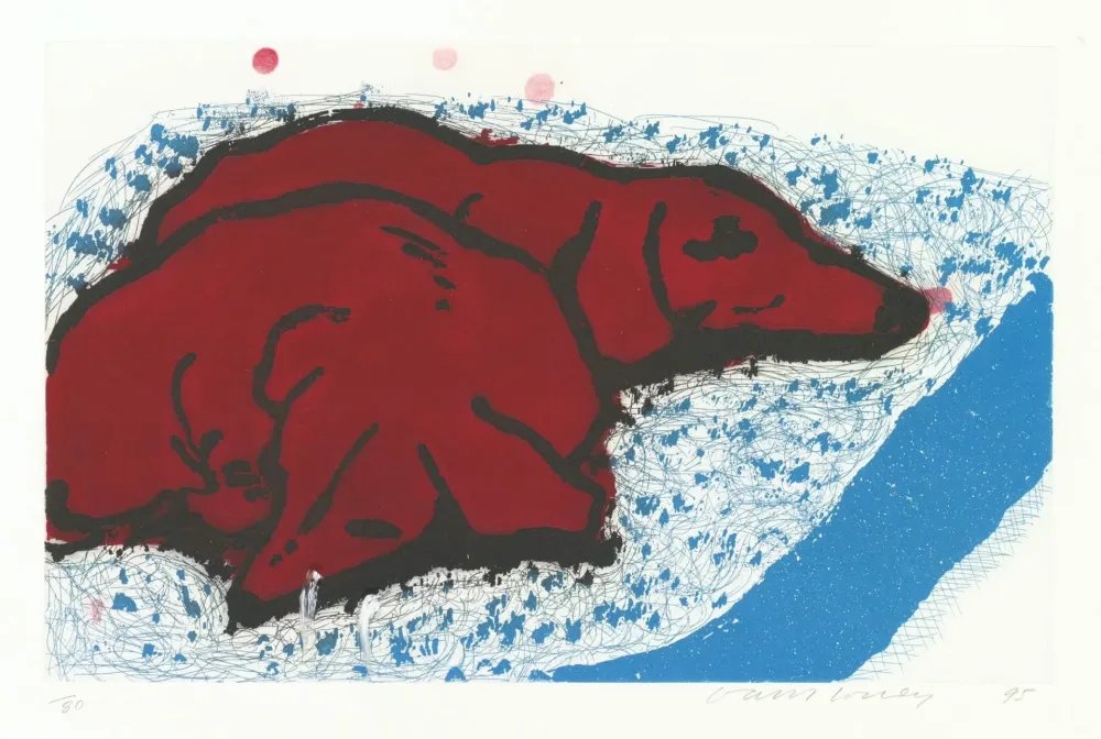 Intaglio Hockney - Small Dogs